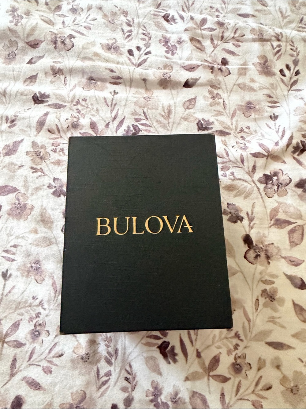 Bulova black and gold mens chronograph watch